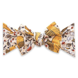 Baby Bling Print Knot Headband In Foxy​​​​​​​​​​​